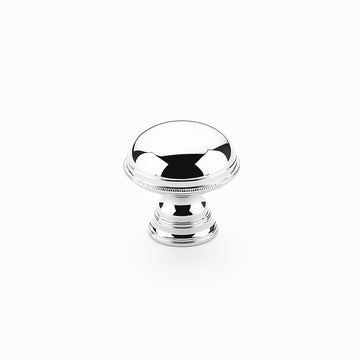 Schaub Atherton Knob, Plain Knurled Edges - 1-1/4"